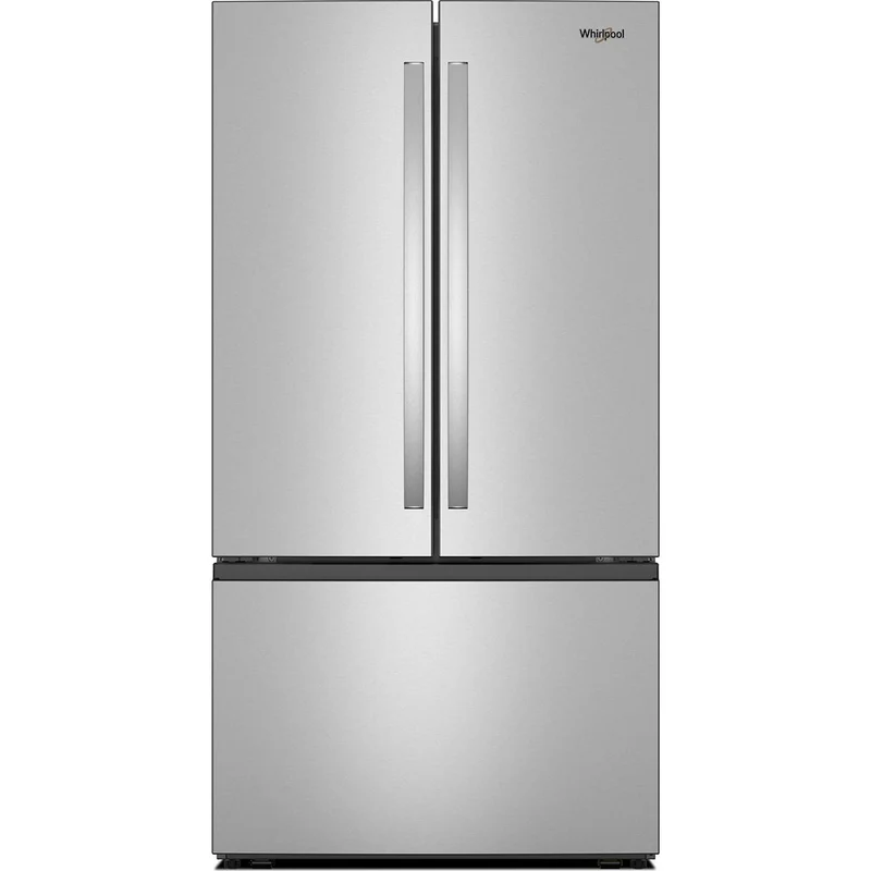 Whirlpool Réfrigérateur trois portes avec porte à deux battants autoportant de 36 pouces, 31 pi. cu. avec machine à glaçons interne WRFF3136SZ