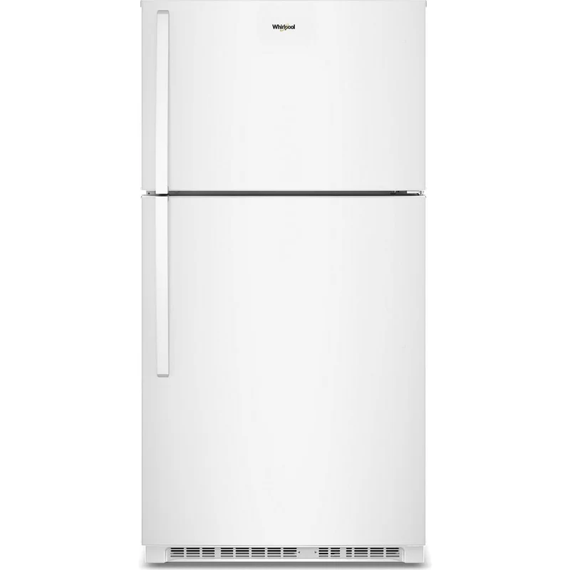 Whirlpool Réfrigérateur à congélateur supérieur autoportant de 32,8 pouces, 21,3 pi. cu. avec tiroir à charcuterie Flexi-Slide™ WRTX7421TW