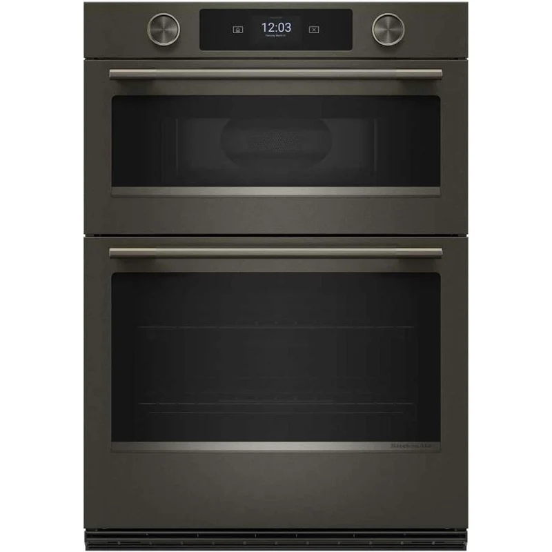 KitchenAid Four mural combiné électrique intelligent de 30 pouces avec caméra de cuisson intelligente KOEC930SBE
