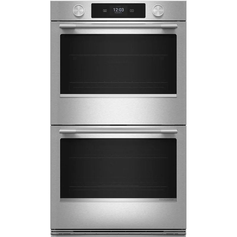 KitchenAid Four mural électrique intelligent double de 30 po avec caméra de cuisson intelligente KOED930SPS