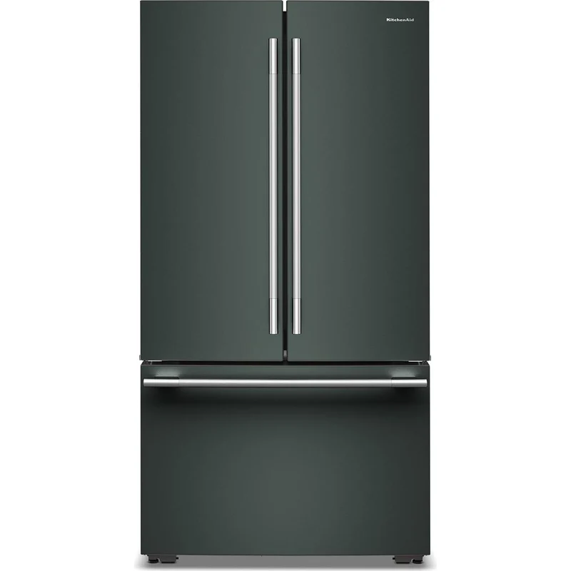 KitchenAid Réfrigérateur trois portes avec porte à deux battants à profondeur de comptoir de 36 pouces, 24,8 pi. cu. avec distributeur d'eau interne KRFC336SJP