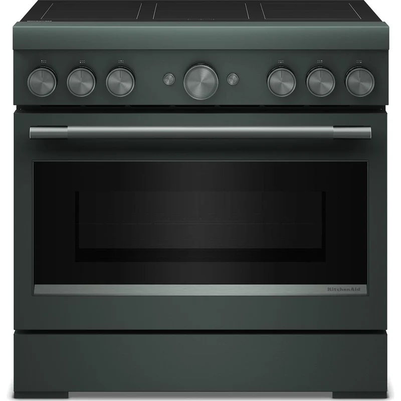 KitchenAid Cuisinière autoportante à induction de 36 pouces avec 6 éléments KFIS936SJP