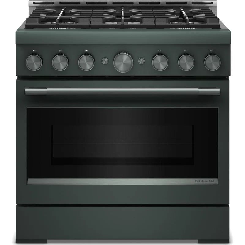 KitchenAid Cuisinière encastrable à gaz de 36 pouces avec 6 brûleurs KFGS936SJP