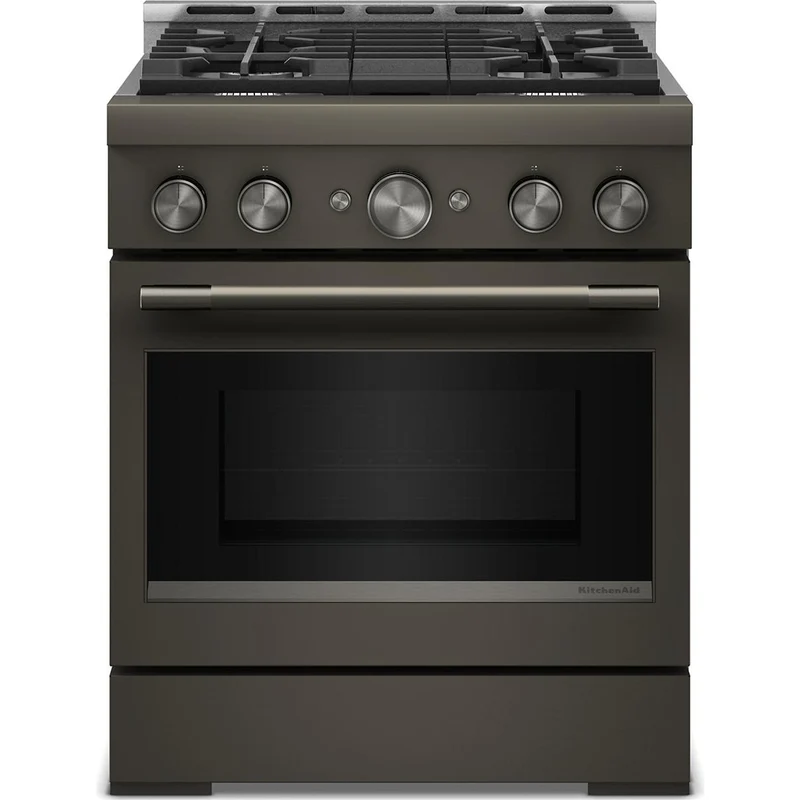 KitchenAid Cuisinière encastrable à gaz de 30 pouces avec 4 brûleurs KFGS930SBE