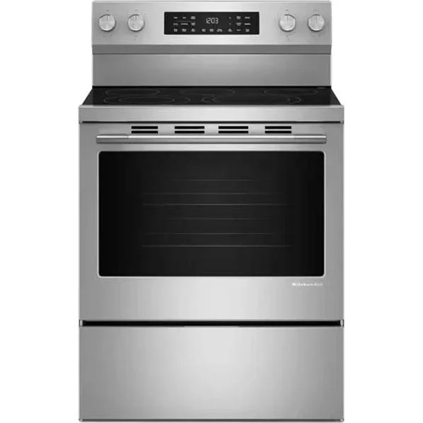 KitchenAid Cuisinière autoportante électrique de 30 pouces avec technologie convection YKFES330TPS
