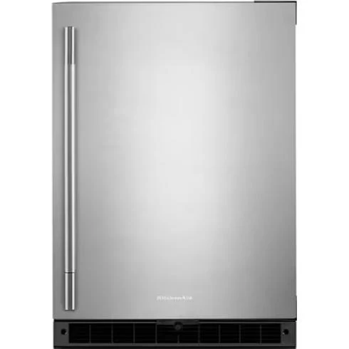 KitchenAid Réfrigérateur sous-comptoir de 24 pouces, 5,0 pi. cu. avec éclairage DEL ultra-lumineux KURR124SSB