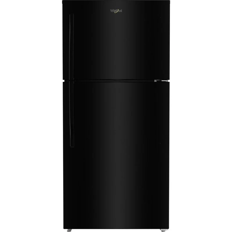 Whirlpool Réfrigérateur à congélateur supérieur de 29,5 po de large avec système de refroidissement Total Coverage WRTX7419SB