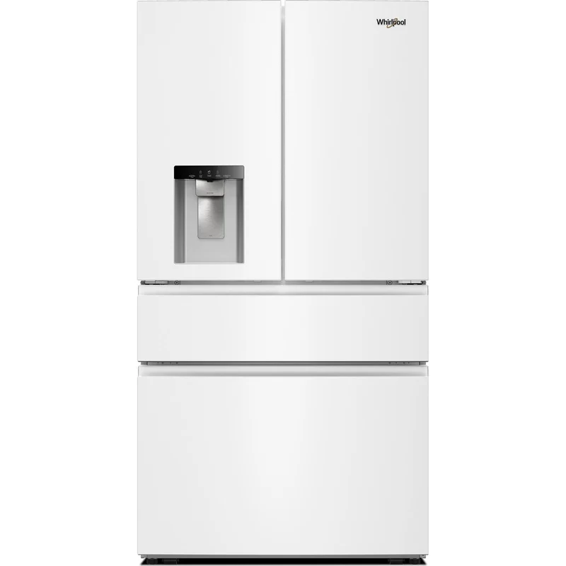 Whirlpool Réfrigérateur à portes françaises de 36 pouces, 29 pi. cu. avec distributeur d’eau et de glace intégré à la porte WRMF3536SW