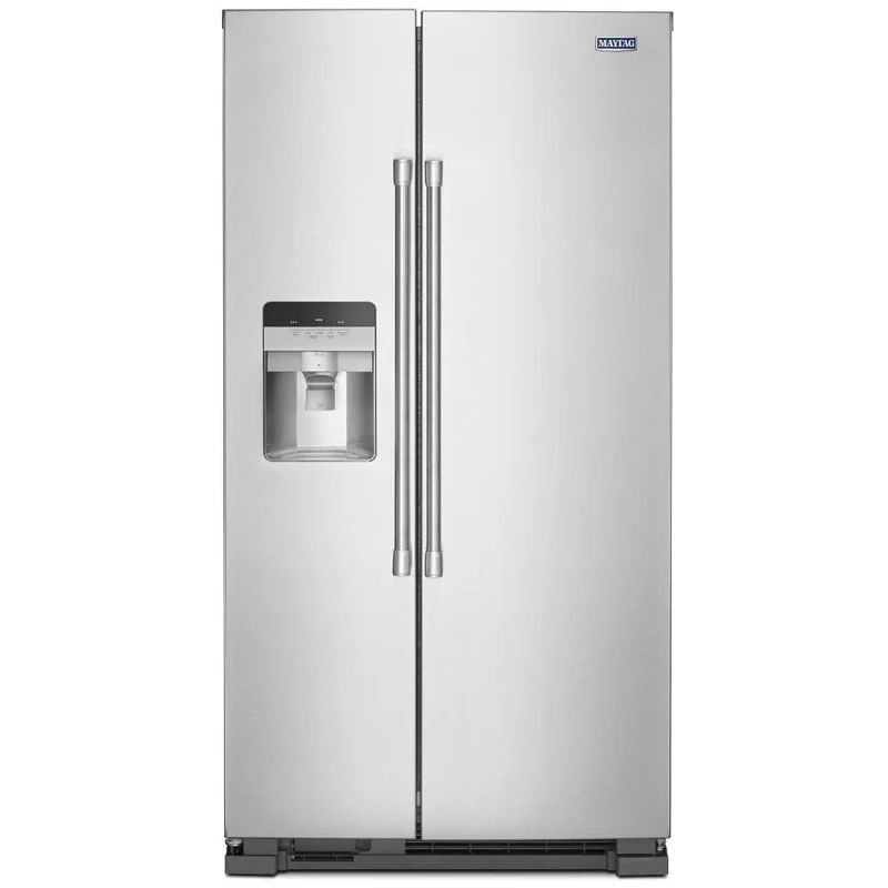 Maytag Réfrigérateur côte-à-côte amovible de 36 po, 25 pi.cu. avec distributeur externe d'eau et de glaçons MSS25C4MGZ