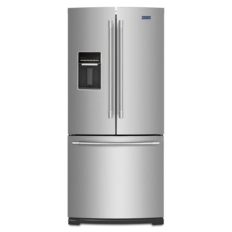 Maytag Réfrigérateur trois portes avec porte à deux battants de 30 po, 19.7 pi cu avec distributeur d'eau MFW2055FRZ