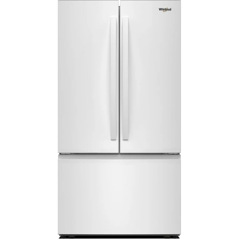 Whirlpool Réfrigérateur trois portes avec porte à deux battants autoportant de 36 pouces, 31 pi. cu. avec machine à glaçons interne WRFF3136SW