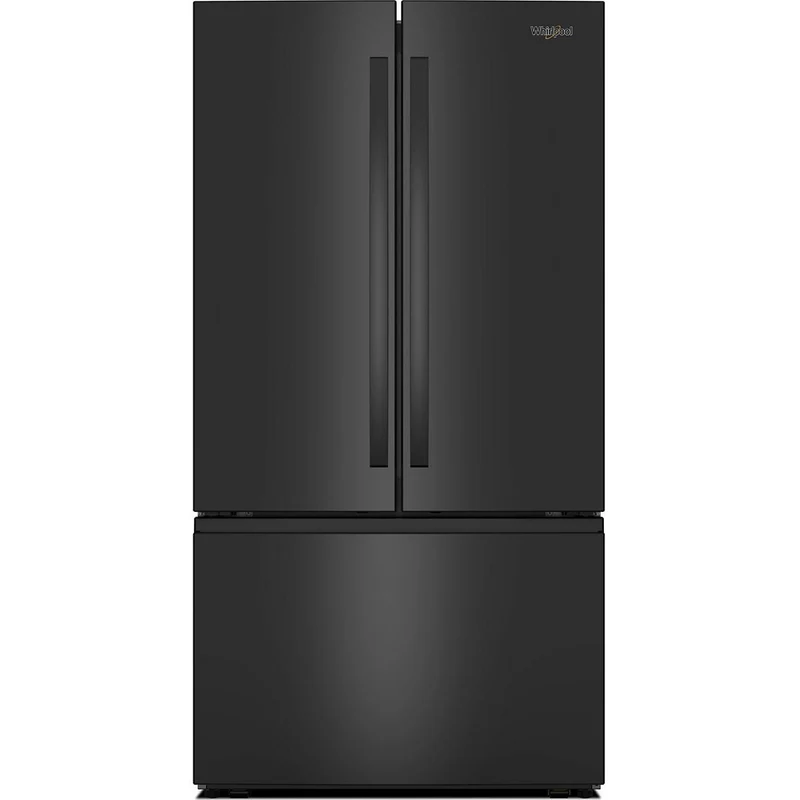 Whirlpool Réfrigérateur trois portes avec porte à deux battants autoportant de 36 pouces, 31 pi. cu. avec machine à glaçons interne WRFF3136SB