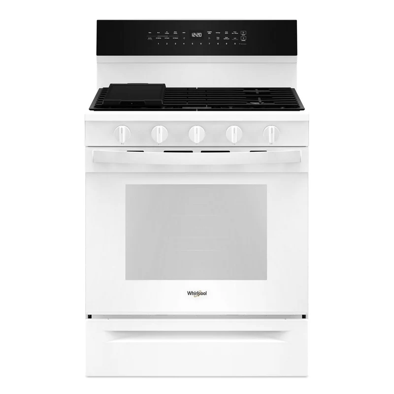 Whirlpool Cuisinière autonome à gaz de 30 pouces avec technologie Air Fry WFGS7530RW