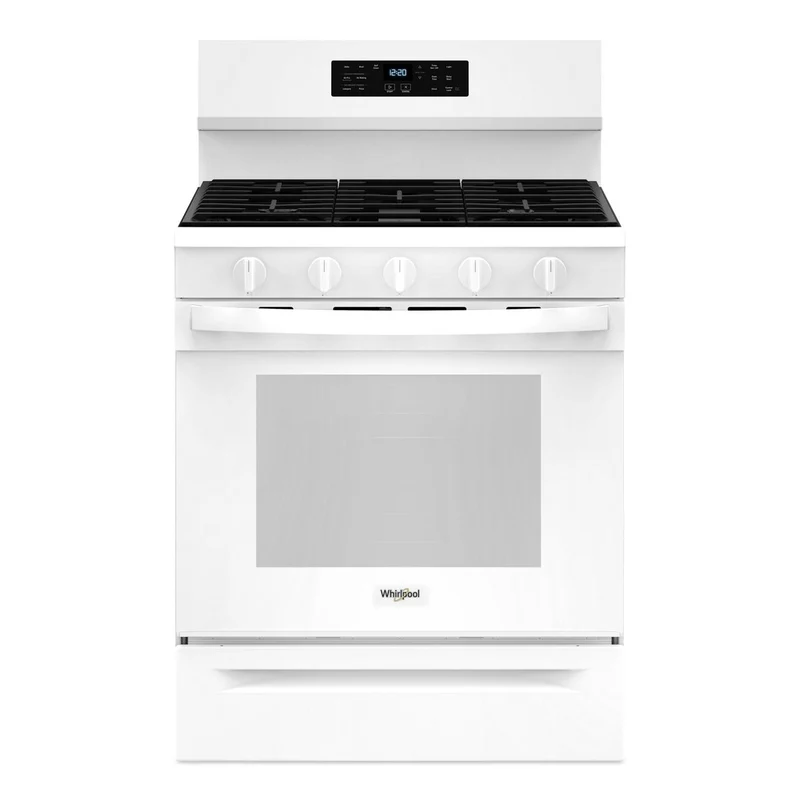 Whirlpool Cuisinière autonome à gaz de 30 pouces avec technologie Air Fry WFGS5030RW