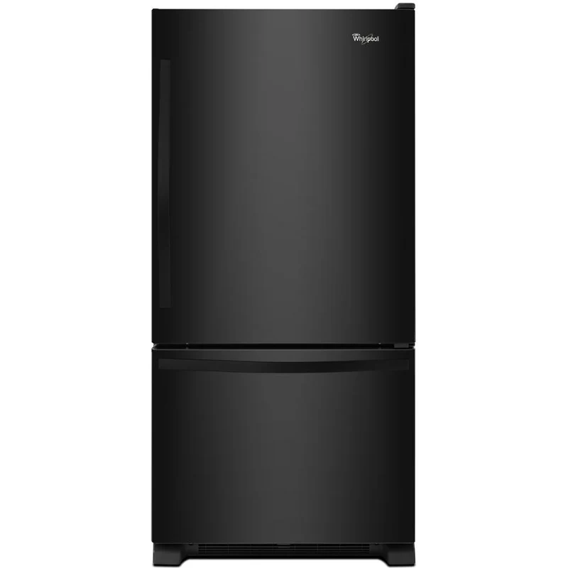 Whirlpool Réfrigérateur à congélateur inférieur de 33 po, 22 pi cu avec machine à glaçons WRB322DMBB