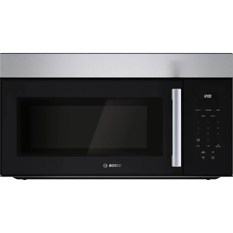 Bosch Four à micro-ondes à hotte intégrée de 30 po 1.7 pi cu avec écran ACL HMV1055C