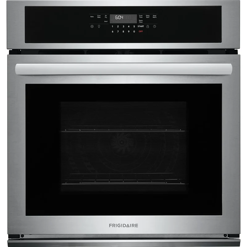 Frigidaire Four mural encastré simple de 27 po, 3,8 pi. cu. avec friture à l'air chaud FCWS2730AS