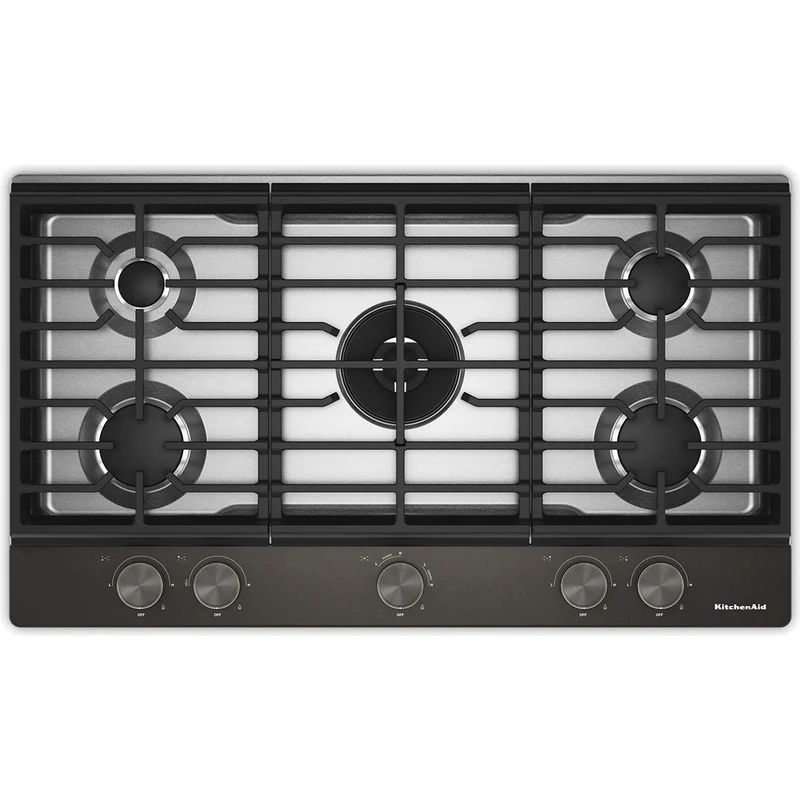 KitchenAid Table de cuisson encastrée à gaz de 36 pouces avec 5 brûleurs