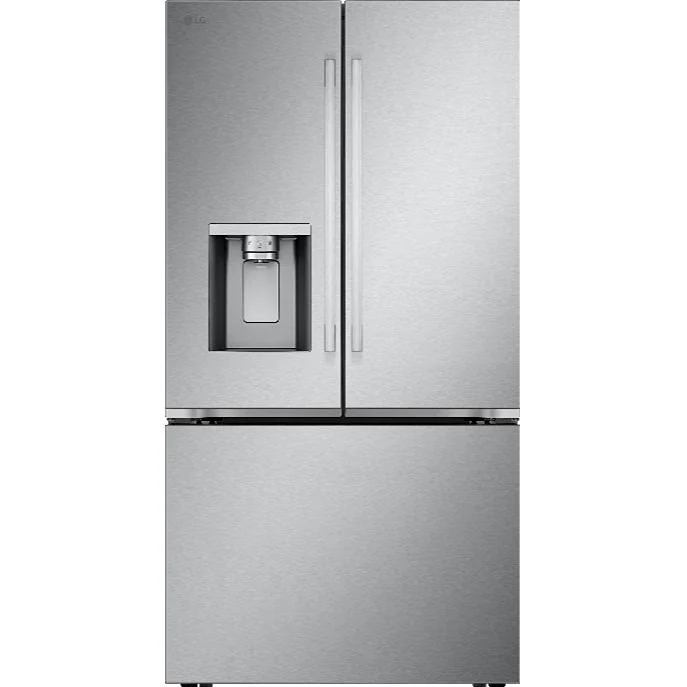 LG Réfrigérateur trois portes avec porte à deux battants de 36 pouces, 30,7 pi. cu. avec distributeur d'eau et de glaçons LF31WSH63S