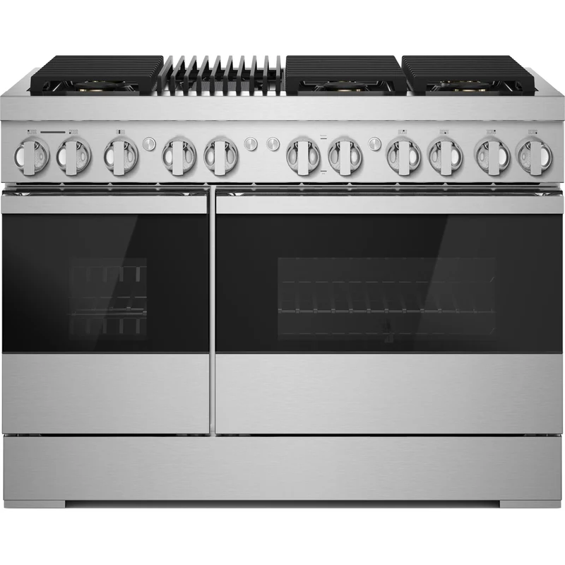 JennAir Cuisinière professionnelle à biénergie Noir de 48 po avec gril à gaz JDRP648HM