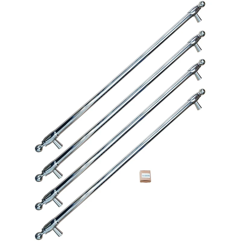 Bertazzoni Kit de poignées pour réfrigérateur 36 à porte française HK36HERFDX