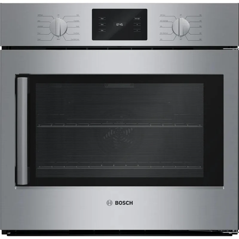 Bosch Four mural encastré simple de 30 pouces, 4,6 pi. cu. avec technologie convection - Porte ouverture à droite HBL5455RUC