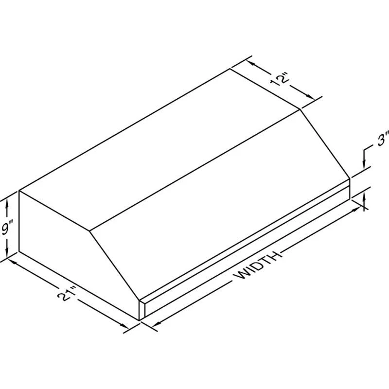 Vent-A-Hood Hotte de cuisinière murale de 48 po SLH9-348GS